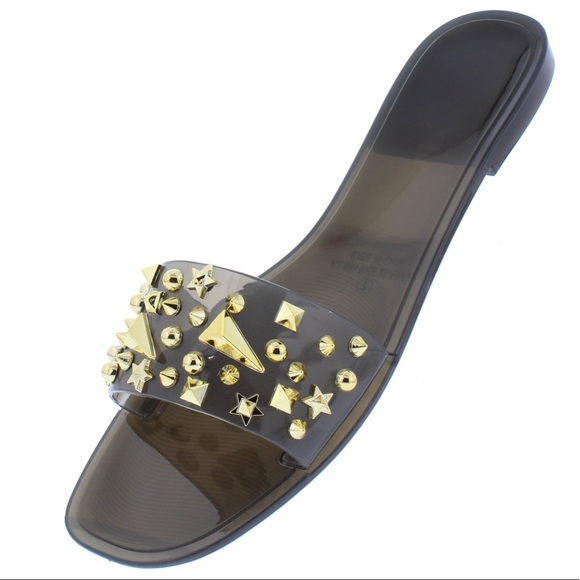 Roxy Studded slippers Black/Gold - Picture 2 of 3